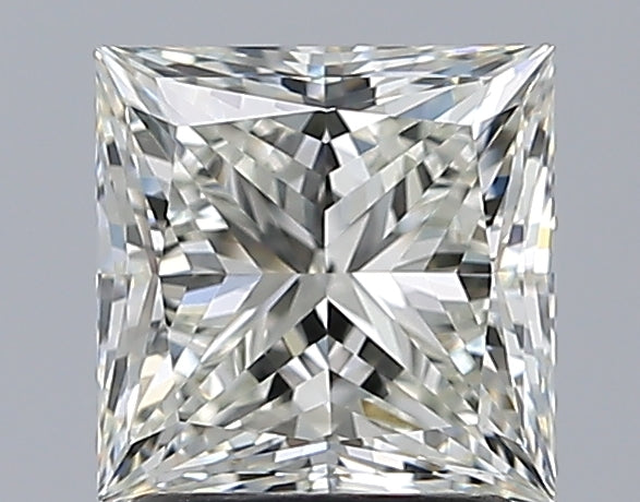 1.8 Carat Princess Natural Diamond with  Cut Diamond in 14KT  view 1
