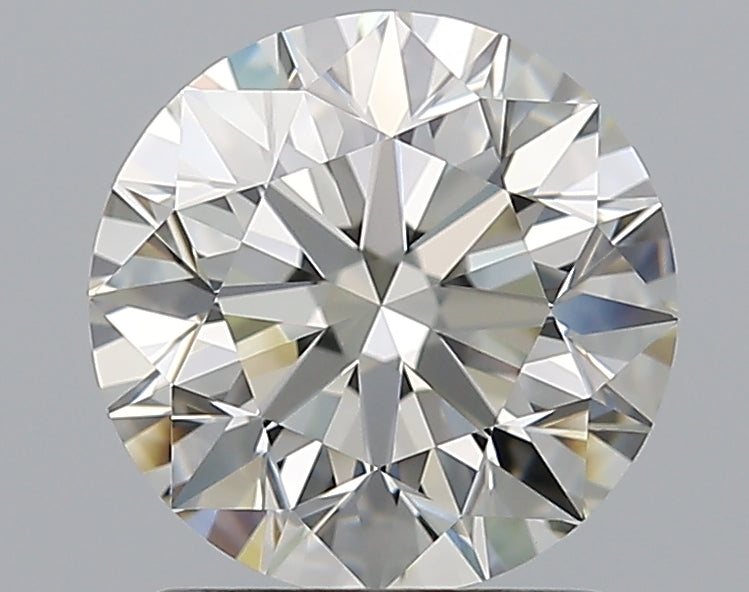 1.71 Carat Round Natural Diamond with  Cut Diamond in 14KT  view 1
