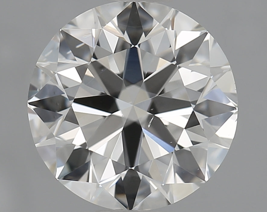 1.7 Carat Round Natural Diamond with  Cut Diamond in 14KT  view 1

