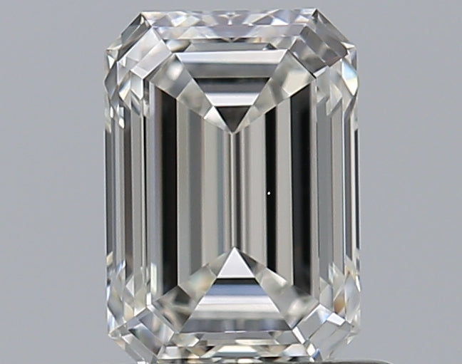 0.8 Carat Emerald Natural Diamond with  Cut Diamond in 14KT  view 1
