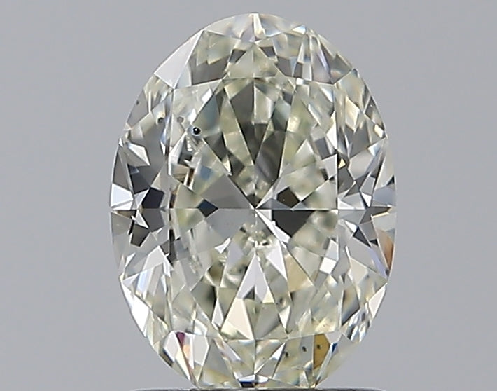 1.2 Carat Oval Natural Diamond with  Cut Diamond in 14KT  view 1
