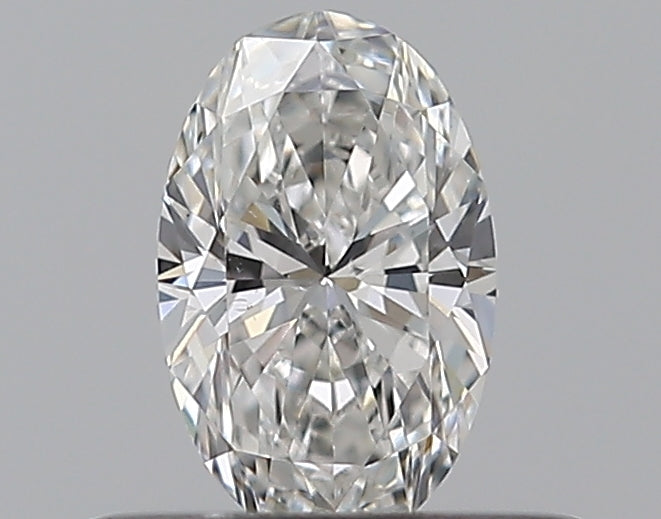 0.3 Carat Oval Natural Diamond with  Cut Diamond in 14KT  view 1
