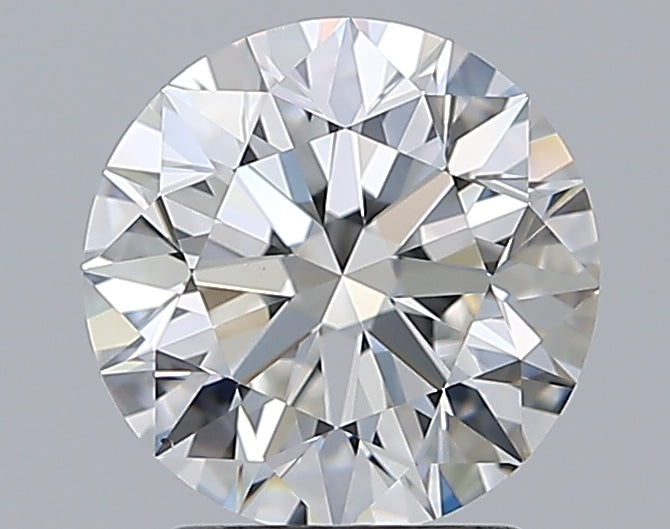 2.01 Carat Round Natural Diamond with  Cut Diamond in 14KT  view 1

