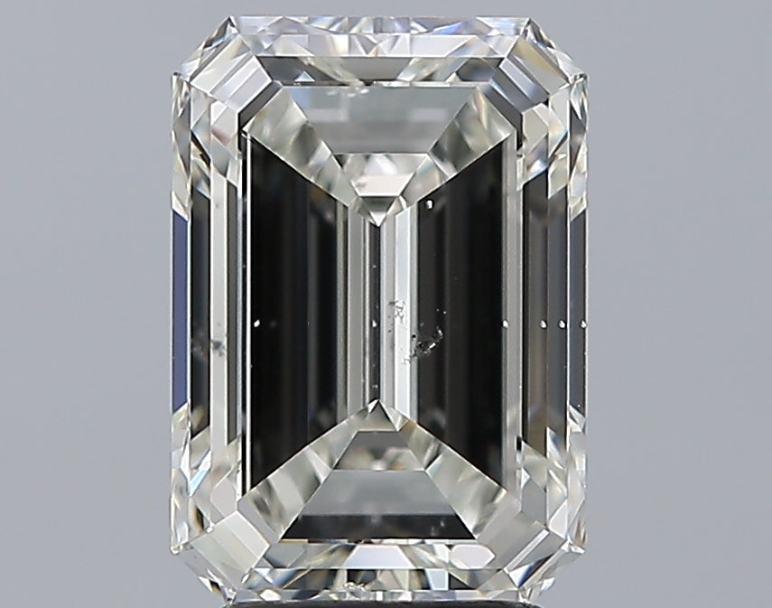 3.01 Carat Emerald Natural Diamond with  Cut Diamond in 14KT  view 1
