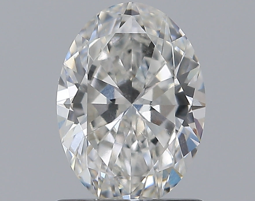 0.9 Carat Oval Natural Diamond with  Cut Diamond in 14KT  view 1
