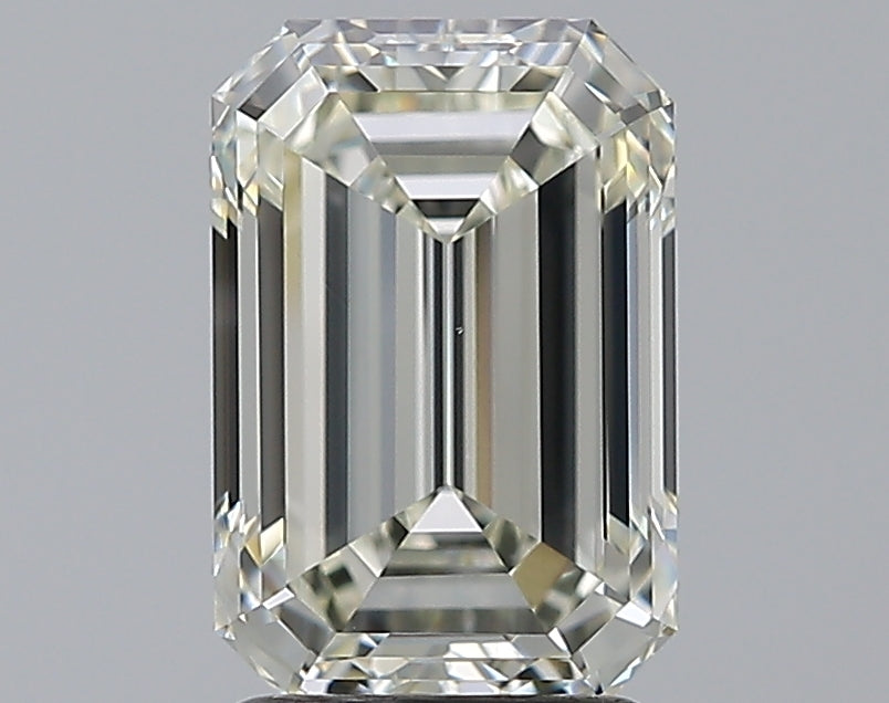 2.5 Carat Emerald Natural Diamond with  Cut Diamond in 14KT  view 1
