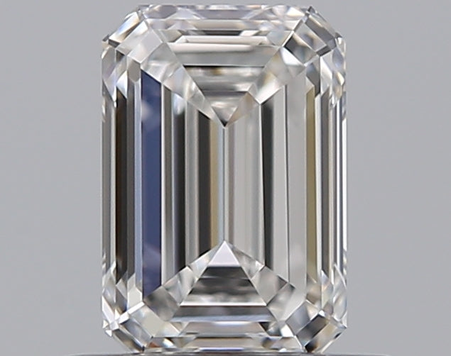 0.61 Carat Emerald Natural Diamond with  Cut Diamond in 14KT  view 1
