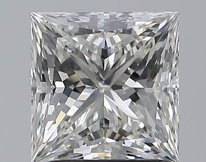 2.01 Carat Princess Natural Diamond with  Cut Diamond in 14KT  view 1
