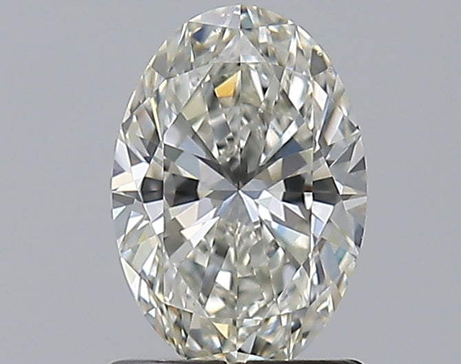 1.0 Carat Oval Natural Diamond with  Cut Diamond in 14KT  view 1
