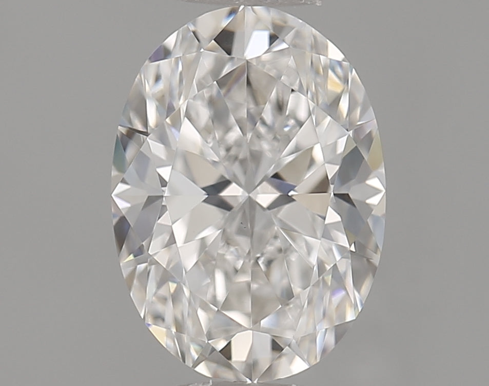 1.2 Carat Oval Natural Diamond with  Cut Diamond in 14KT  view 1
