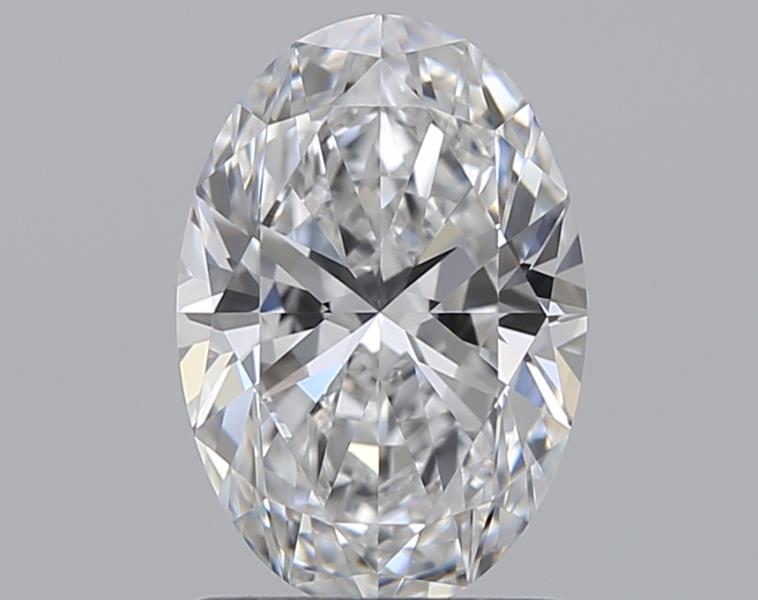 1.21 Carat Oval Natural Diamond with  Cut Diamond in 14KT  view 1
