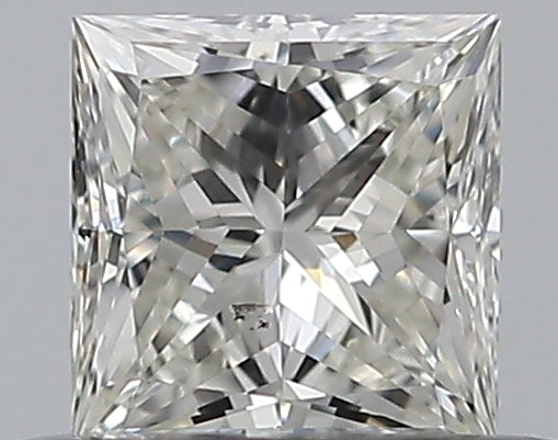 0.32 Carat Princess Natural Diamond with  Cut Diamond in 14KT  view 1
