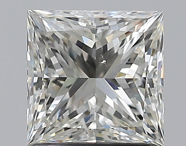 1.2 Carat Princess Natural Diamond with  Cut Diamond in 14KT  view 1
