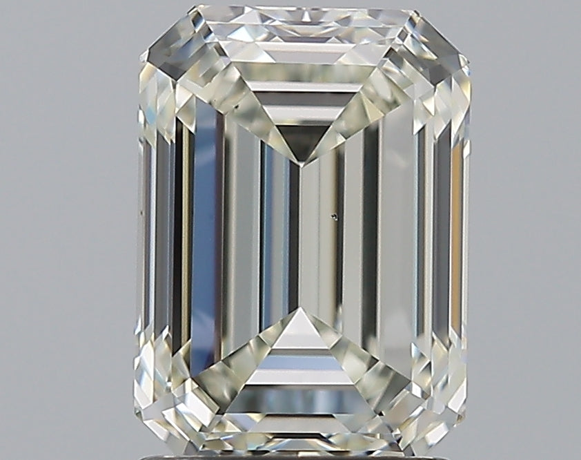 2.01 Carat Emerald Natural Diamond with  Cut Diamond in 14KT  view 1

