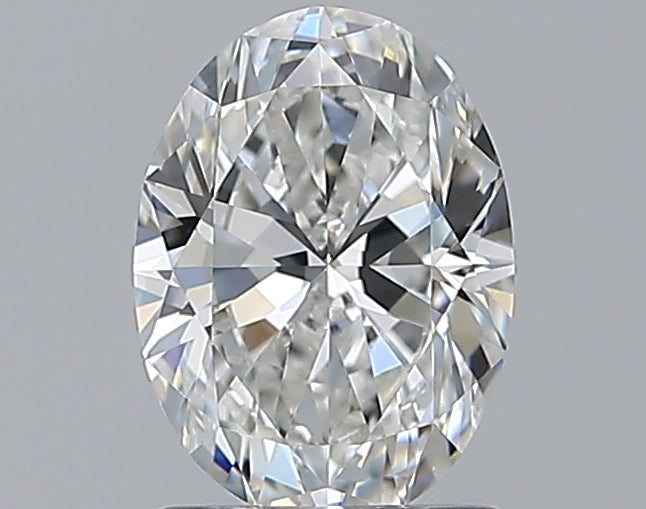 1.2 Carat Oval Natural Diamond with  Cut Diamond in 14KT  view 1
