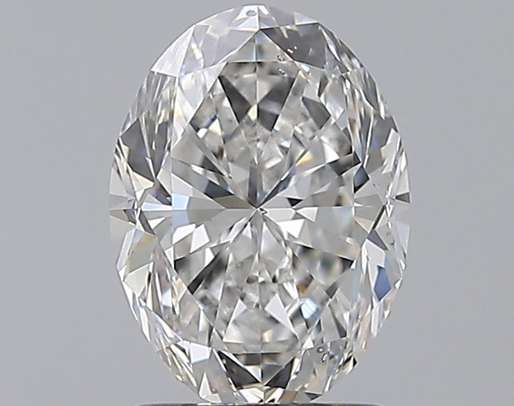 1.7 Carat Oval Natural Diamond with  Cut Diamond in 14KT  view 1
