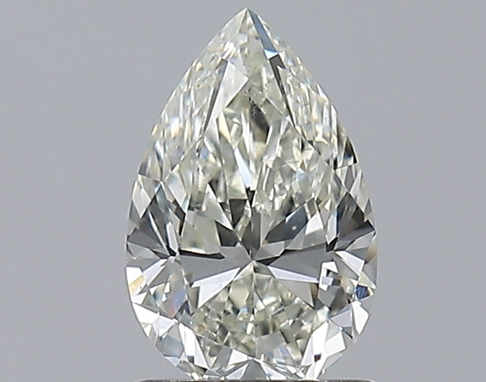 1.0 Carat Pear Natural Diamond with  Cut Diamond in 14KT  view 1
