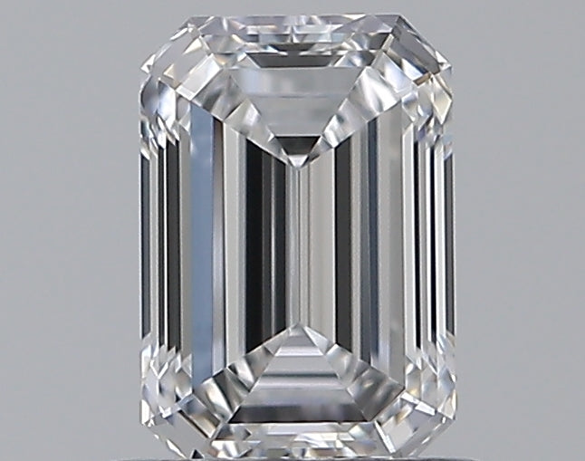 0.7 Carat Emerald Natural Diamond with  Cut Diamond in 14KT  view 1
