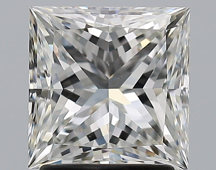 2.01 Carat Princess Natural Diamond with  Cut Diamond in 14KT  view 1
