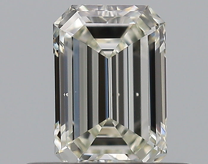 0.5 Carat Emerald Natural Diamond with  Cut Diamond in 14KT  view 1
