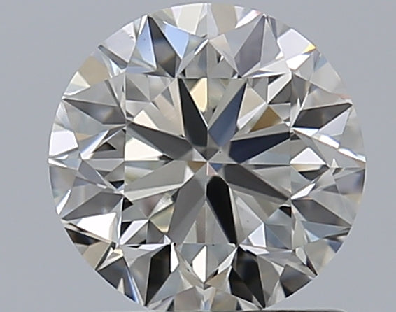 1.0 Carat Round Natural Diamond with  Cut Diamond in 14KT  view 1
