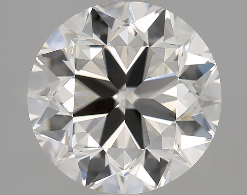 3.0 Carat Round Natural Diamond with  Cut Diamond in 14KT  view 1
