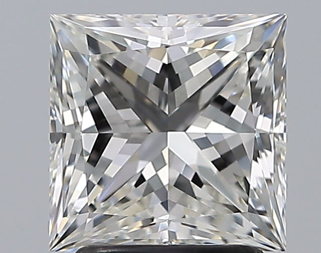 2.29 Carat Princess Natural Diamond with  Cut Diamond in 14KT  view 1
