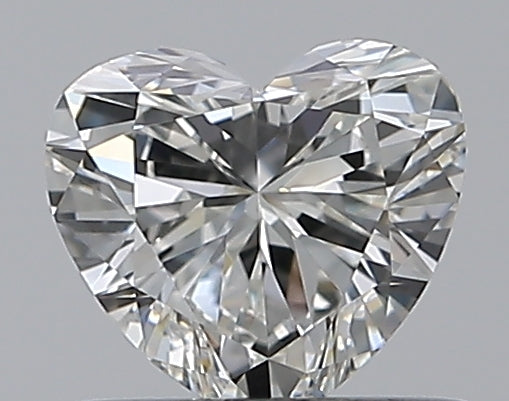 0.5 Carat Heart Natural Diamond with  Cut Diamond in 14KT  view 1
