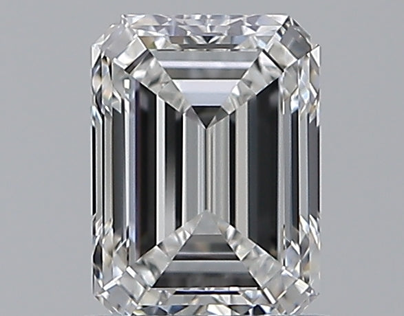 0.81 Carat Emerald Natural Diamond with  Cut Diamond in 14KT  view 1
