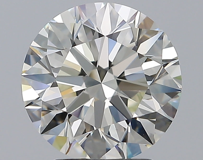 2.51 Carat Round Natural Diamond with  Cut Diamond in 14KT  view 1
