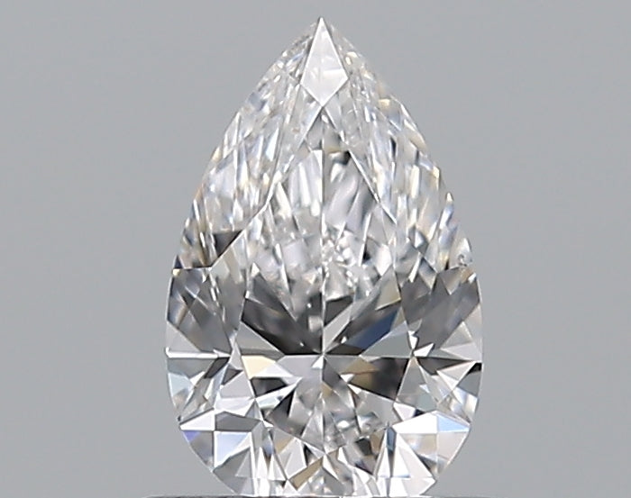 0.59 Carat Pear Natural Diamond with  Cut Diamond in 14KT  view 1
