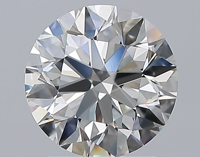 2.01 Carat Round Natural Diamond with  Cut Diamond in 14KT  view 1
