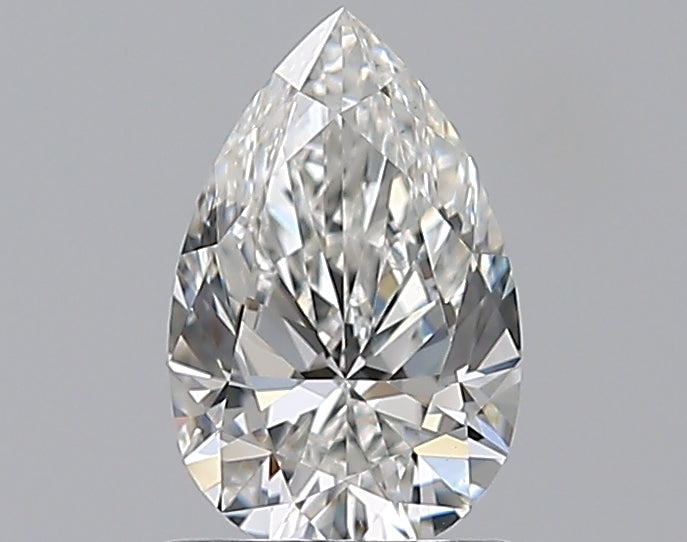 0.9 Carat Pear Natural Diamond with  Cut Diamond in 14KT  view 1
