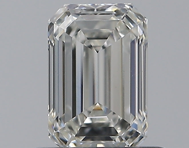 0.65 Carat Emerald Natural Diamond with  Cut Diamond in 14KT  view 1
