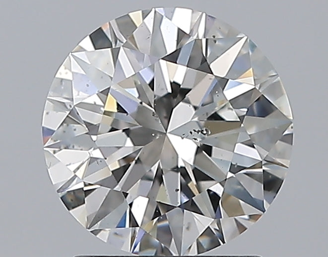 1.71 Carat Round Natural Diamond with  Cut Diamond in 14KT  view 1
