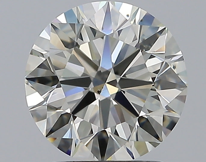 1.7 Carat Round Natural Diamond with  Cut Diamond in 14KT  view 1
