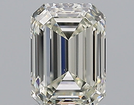 1.01 Carat Emerald Natural Diamond with  Cut Diamond in 14KT  view 1
