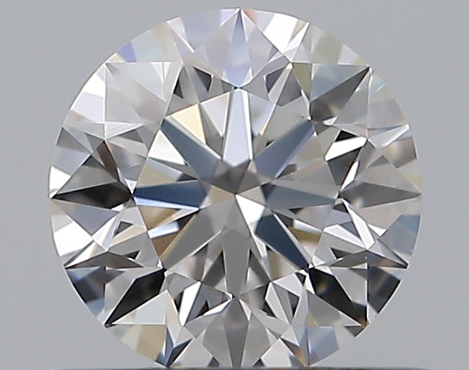 0.5 Carat Round Natural Diamond with  Cut Diamond in 14KT  view 1
