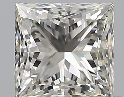 0.42 Carat Princess Natural Diamond with  Cut Diamond in 14KT  view 1
