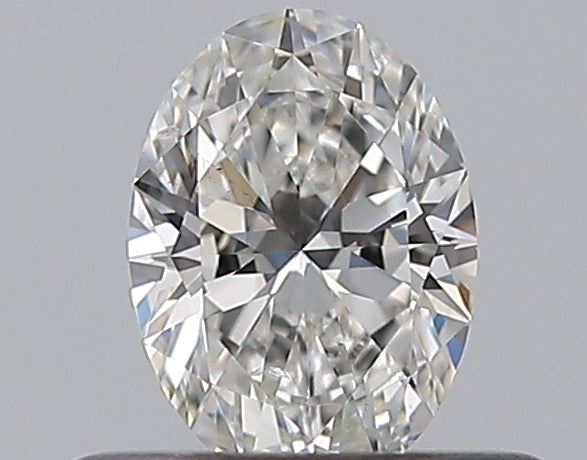 0.35 Carat Oval Natural Diamond with  Cut Diamond in 14KT  view 1
