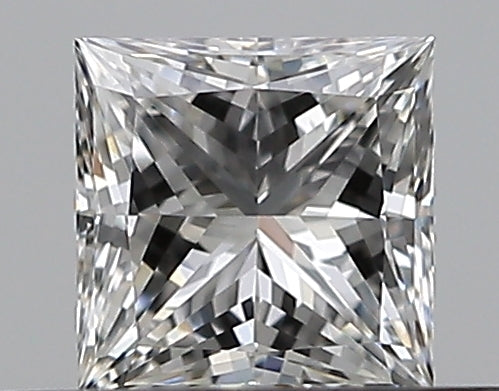 0.35 Carat Princess Natural Diamond with  Cut Diamond in 14KT  view 1
