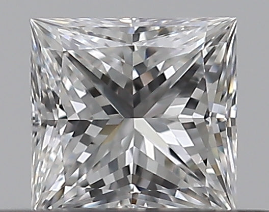0.3 Carat Princess Natural Diamond with  Cut Diamond in 14KT  view 1
