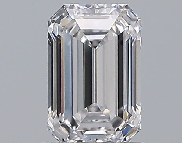 1.0 Carat Emerald Natural Diamond with  Cut Diamond in 14KT  view 1

