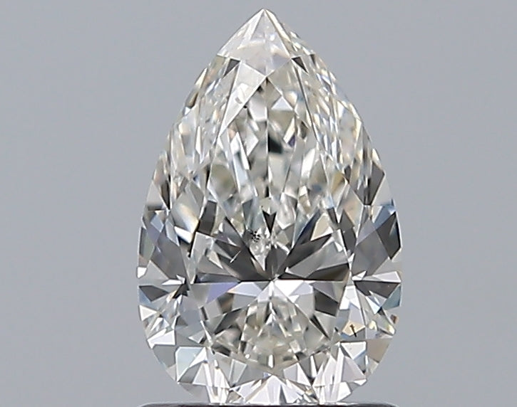 1.01 Carat Pear Natural Diamond with  Cut Diamond in 14KT  view 1
