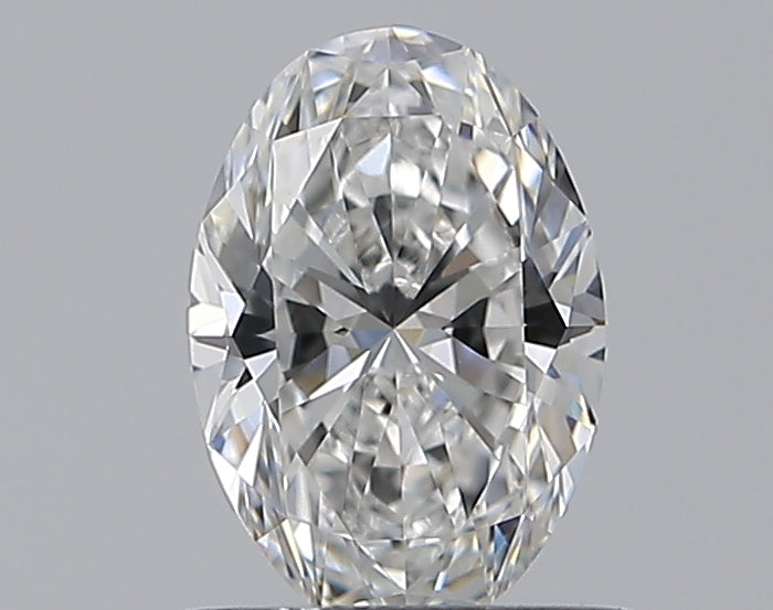 0.7 Carat Oval Natural Diamond with  Cut Diamond in 14KT  view 1
