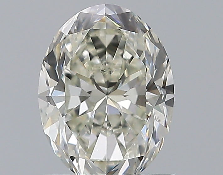 1.2 Carat Oval Natural Diamond with  Cut Diamond in 14KT  view 1
