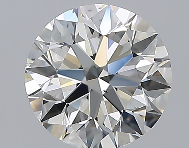 1.51 Carat Round Natural Diamond with  Cut Diamond in 14KT  view 1
