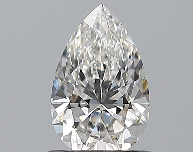0.8 Carat Pear Natural Diamond with  Cut Diamond in 14KT  view 1
