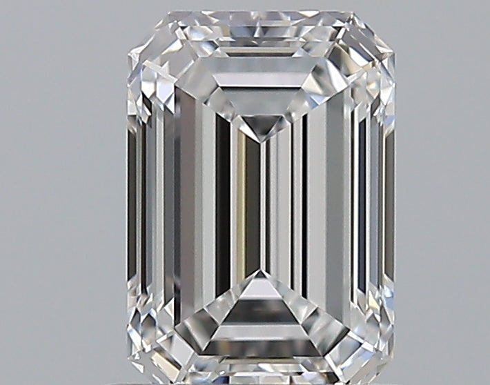 1.02 Carat Emerald Natural Diamond with  Cut Diamond in 14KT  view 1
