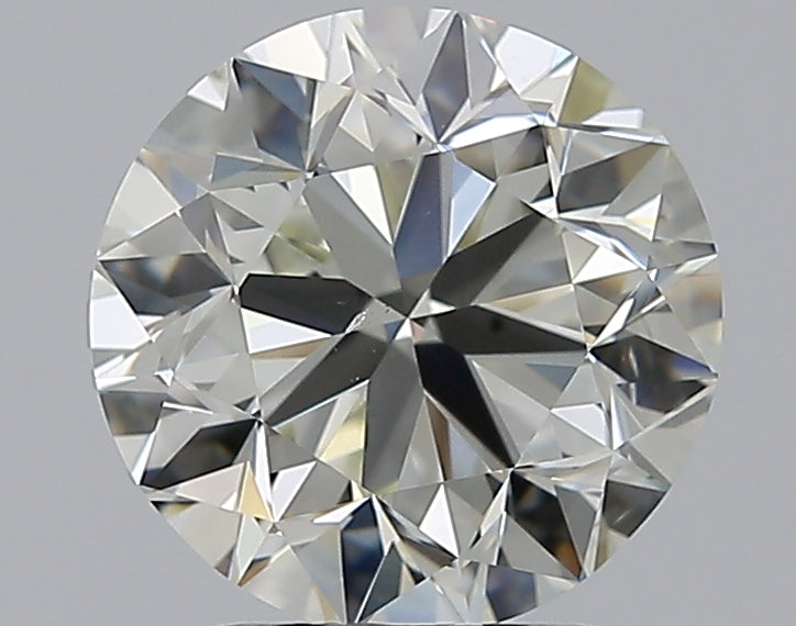 2.5 Carat Round Natural Diamond with  Cut Diamond in 14KT  view 1
